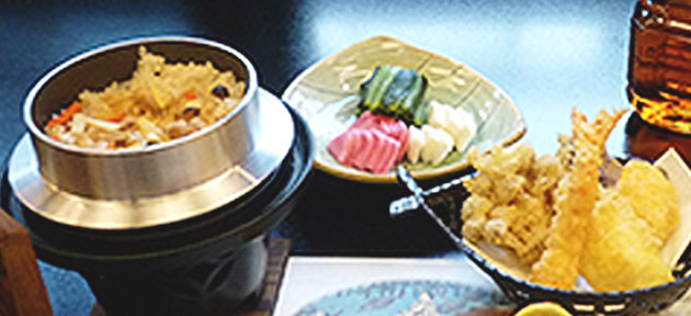 釜飯と天ぷらコース